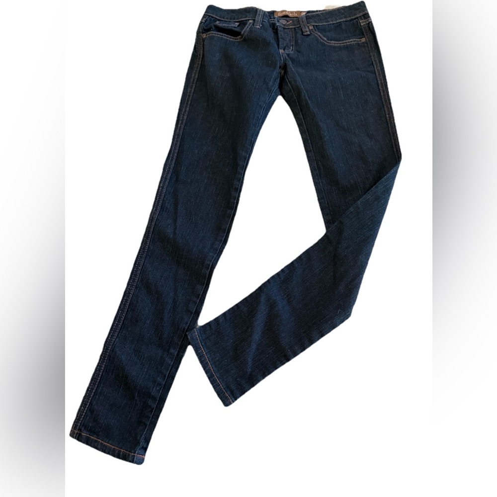 FRANKIE B. Dark Wash Low Rise Skinny Denim Jeans Size 26  30x30